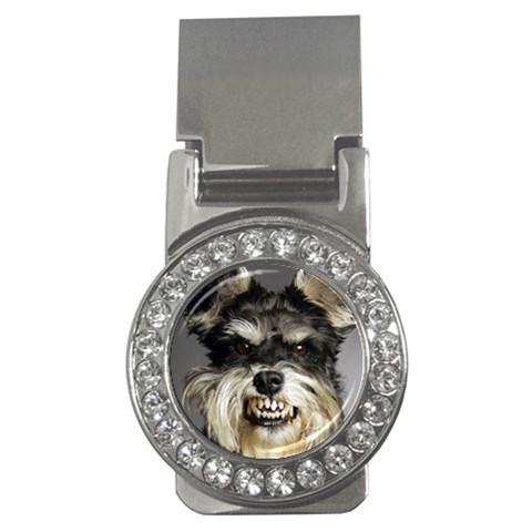 Animals Dogs Funny Dog 013643  Money Clip (CZ) from ArtsNow.com Front