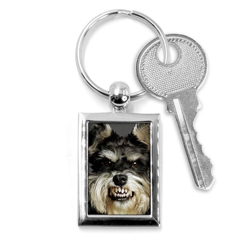 Animals Dogs Funny Dog 013643  Key Chain (Rectangle) from ArtsNow.com Front