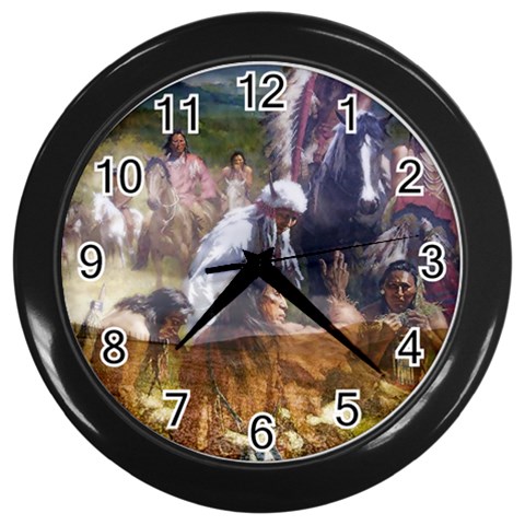 !ndn5 Wall Clock (Black) from ArtsNow.com Front