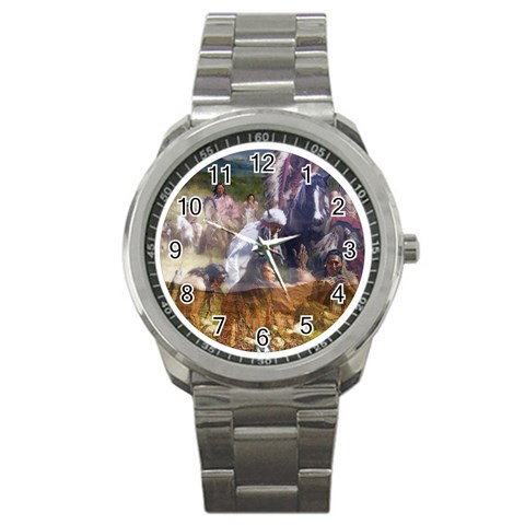 !ndn5 Sport Metal Watch from ArtsNow.com Front