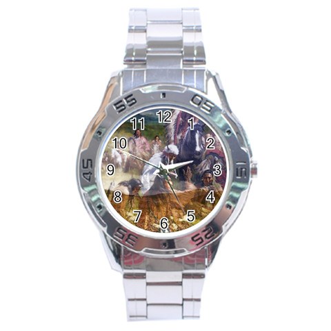 !ndn5 Stainless Steel Analogue Men’s Watch from ArtsNow.com Front