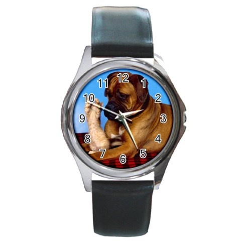 You don t scare me! Round Metal Watch from ArtsNow.com Front
