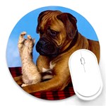 You don t scare me! Round Mousepad