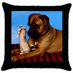 You don t scare me! Throw Pillow Case (Black)