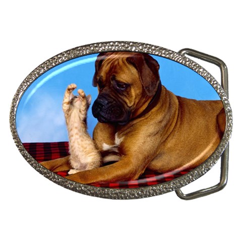 You don t scare me! Belt Buckle from ArtsNow.com Front