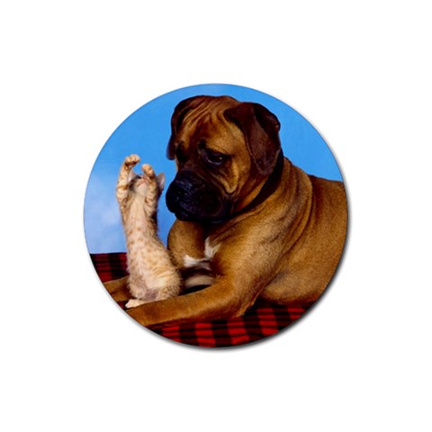 You don t scare me! Rubber Coaster (Round) from ArtsNow.com Front