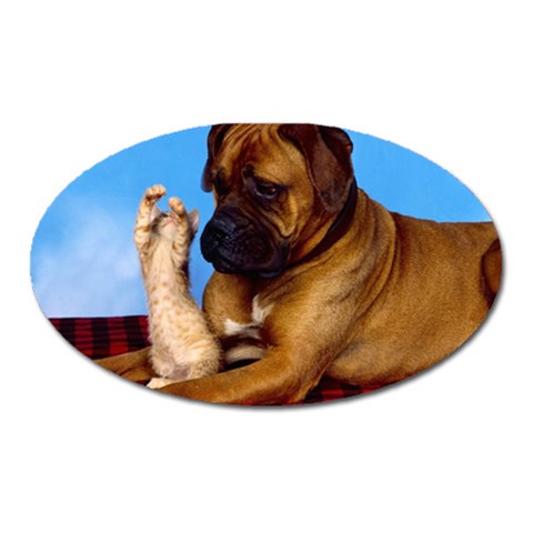 You don t scare me! Magnet (Oval) from ArtsNow.com Front
