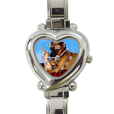 You don t scare me! Heart Italian Charm Watch from ArtsNow.com Front