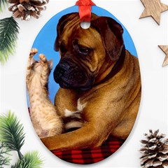 You don t scare me! Oval Ornament (Two Sides) from ArtsNow.com Back