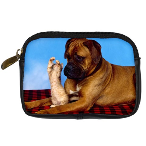 You don t scare me! Digital Camera Leather Case from ArtsNow.com Front