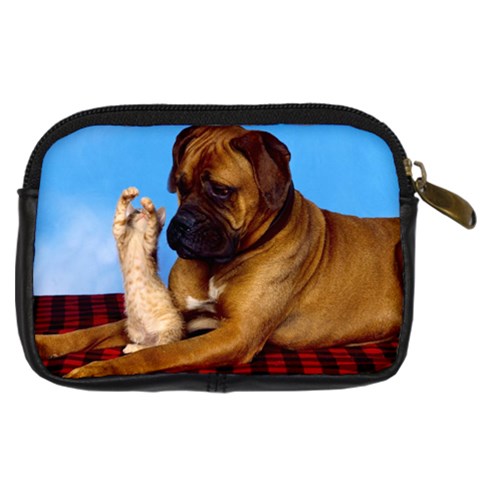 You don t scare me! Digital Camera Leather Case from ArtsNow.com Back