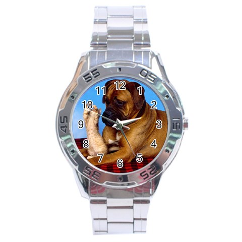 You don t scare me! Stainless Steel Analogue Men’s Watch from ArtsNow.com Front
