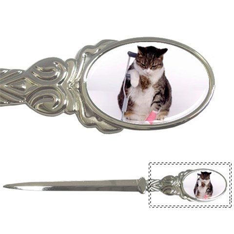 1200581839 1024x768 Cat With Crutches Letter Opener from ArtsNow.com Front