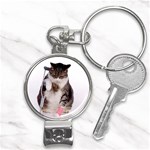 1200581839 1024x768 Cat With Crutches Nail Clippers Key Chain