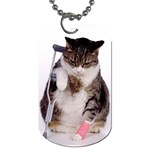 1200581839 1024x768 Cat With Crutches Dog Tag (One Side)