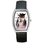 1200581839 1024x768 Cat With Crutches Barrel Style Metal Watch