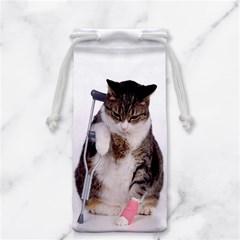1200581839 1024x768 Cat With Crutches Jewelry Bag from ArtsNow.com Front