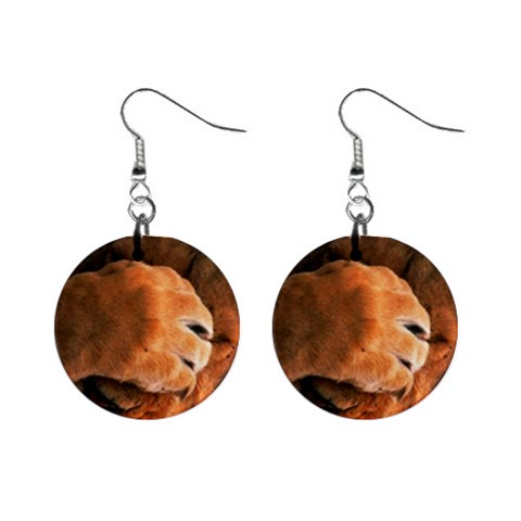 Animal Wallpapers 0028 1  Button Earrings from ArtsNow.com Front