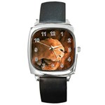 Animal Wallpapers 0028 Square Metal Watch
