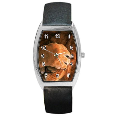 Animal Wallpapers 0028 Barrel Style Metal Watch from ArtsNow.com Front