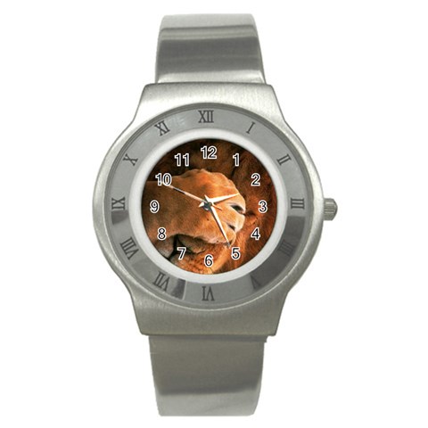 Animal Wallpapers 0028 Stainless Steel Watch from ArtsNow.com Front