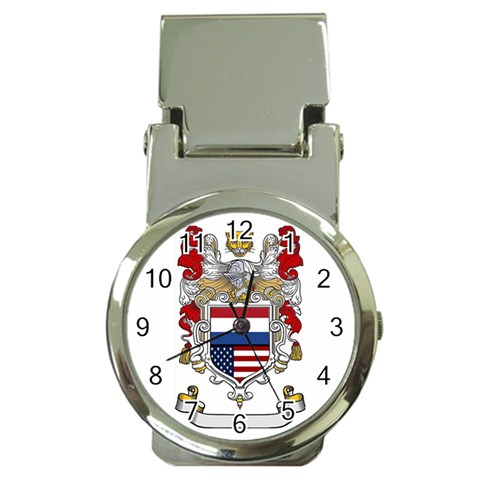 Half Netherlands American Crest Money Clip Watch from ArtsNow.com Front