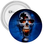 Scary Skull  3  Button