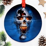 Scary Skull  Ornament (Round)