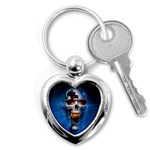 Scary Skull  Key Chain (Heart)