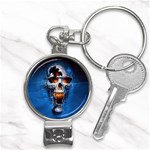 Scary Skull  Nail Clippers Key Chain