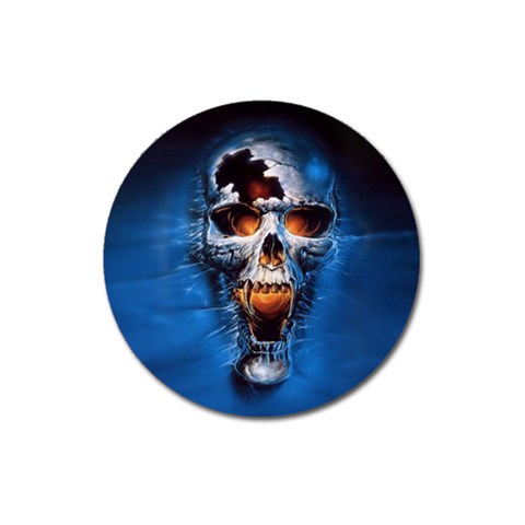 Scary Skull  Magnet 3  (Round) from ArtsNow.com Front