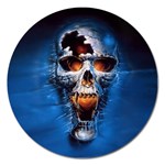 Scary Skull  Magnet 5  (Round)