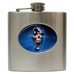 Scary Skull  Hip Flask (6 oz)