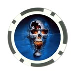 Scary Skull  Poker Chip Card Guard (10 pack)