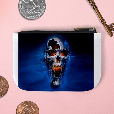 Scary Skull  Mini Coin Purse from ArtsNow.com Back
