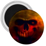 Scary Skull  3  Magnet