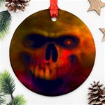 Scary Skull  Ornament (Round)