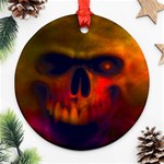 Scary Skull  Ornament (Round)