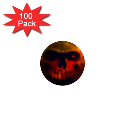 Scary Skull  1  Mini Magnet (100 pack)  from ArtsNow.com Front