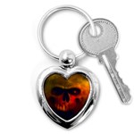 Scary Skull  Key Chain (Heart)