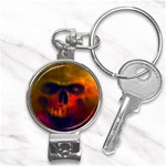 Scary Skull  Nail Clippers Key Chain