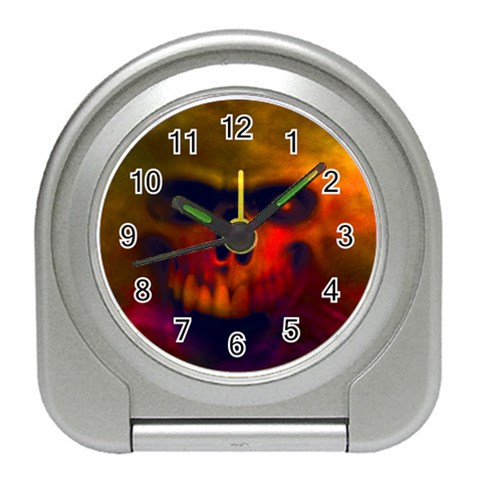 Scary Skull  Travel Alarm Clock from ArtsNow.com Front