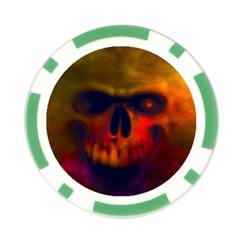 Scary Skull  Poker Chip Card Guard from ArtsNow.com Front