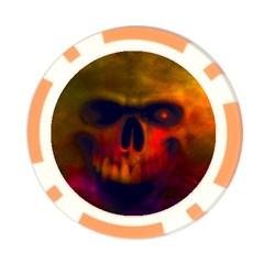 Scary Skull  Poker Chip Card Guard from ArtsNow.com Back