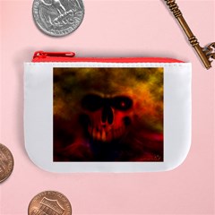 Scary Skull  Mini Coin Purse from ArtsNow.com Front
