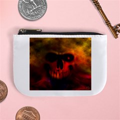 Scary Skull  Mini Coin Purse from ArtsNow.com Front