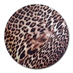 Exotic Leopard Print Round Mousepad