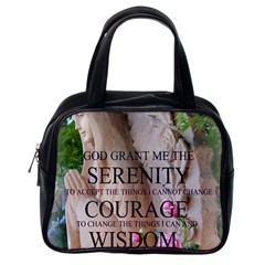 Serenity Prayer Roses Classic Handbag (Two Sides) from ArtsNow.com Back