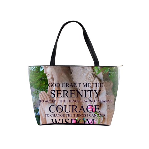 Serenity Prayer Roses Classic Shoulder Handbag from ArtsNow.com Front