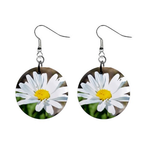 Daisy 1  Button Earrings from ArtsNow.com Front